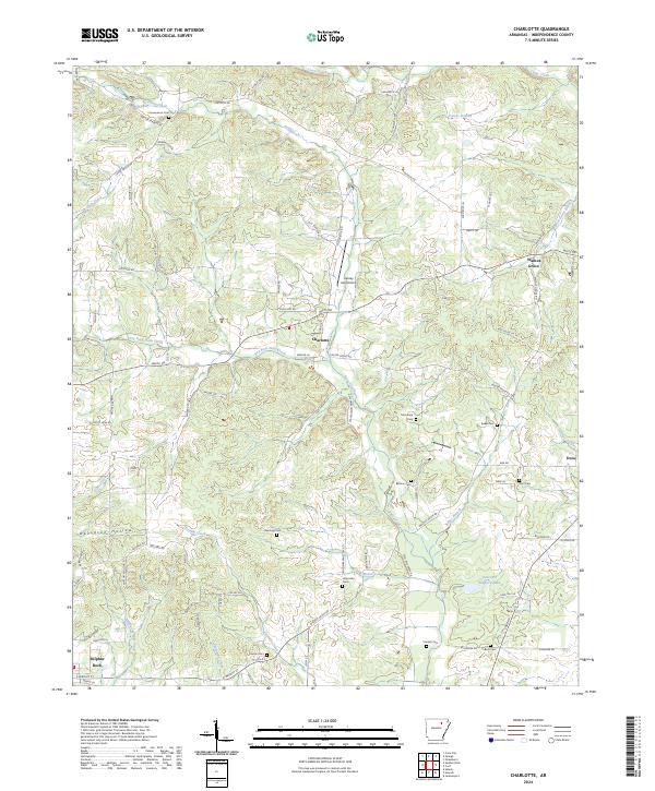 USGS Topographic Map – Charlotte