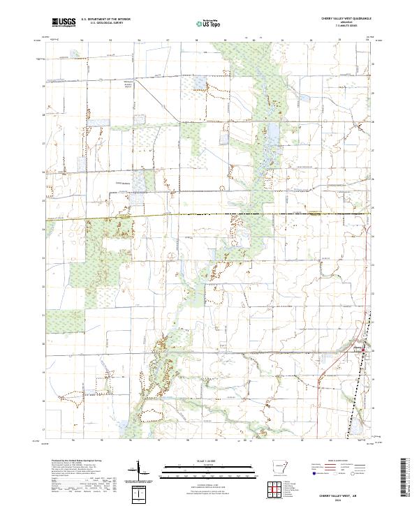 USGS Topographic Map – Cherry Valley West