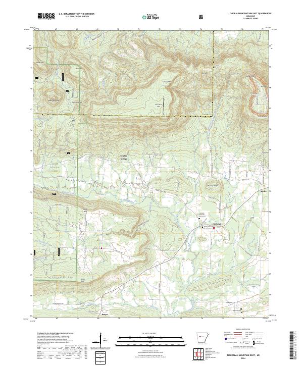 USGS Topographic Map – Chickalah Mountain East