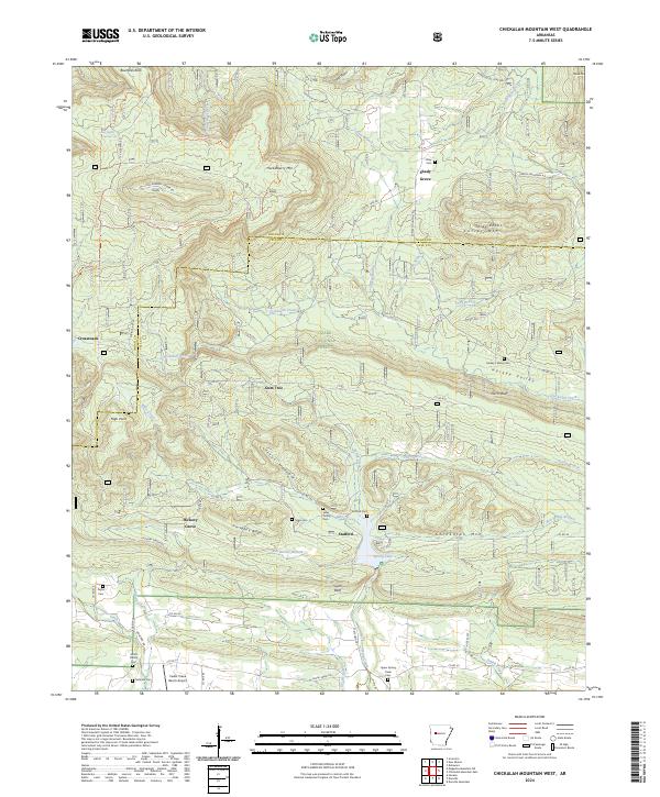 USGS Topographic Map – Chickalah Mountain West
