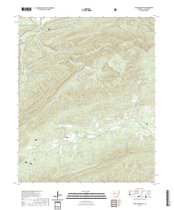 USGS Topographic Map – Chula Mountain