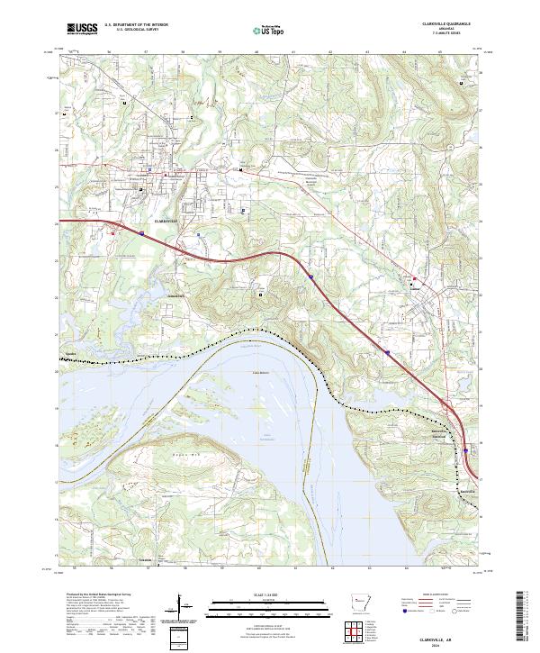 USGS Topographic Map – Clarksville