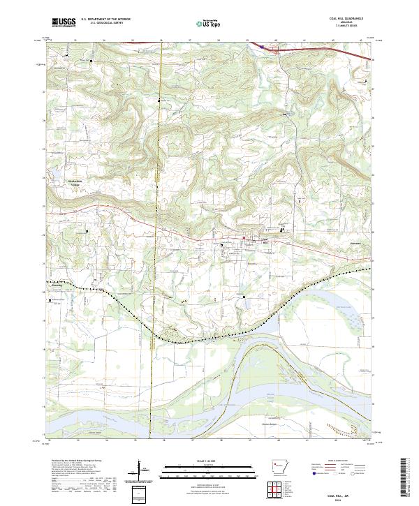 USGS Topographic Map – Coal Hill