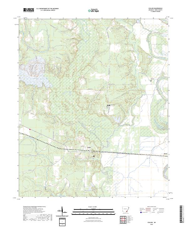USGS Topographic Map – Collins