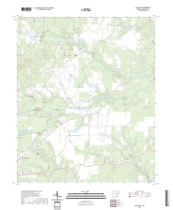 USGS Topographic Map – Collins NW