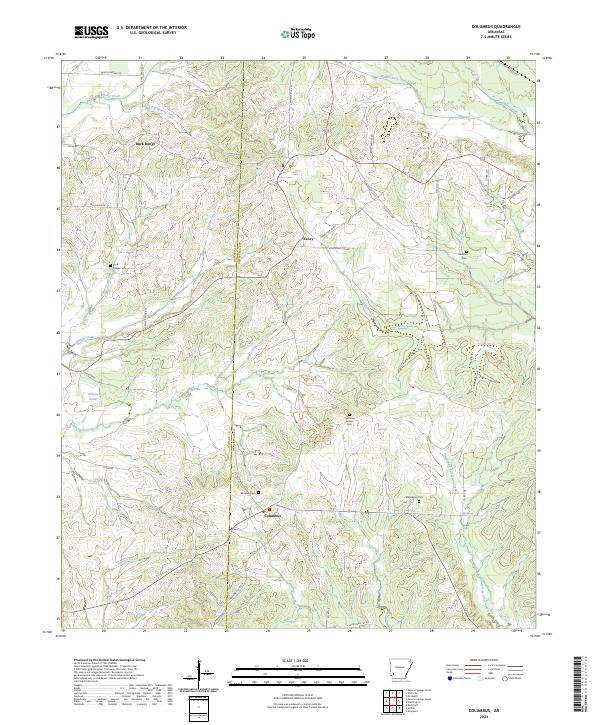 USGS Topographic Map – Columbus
