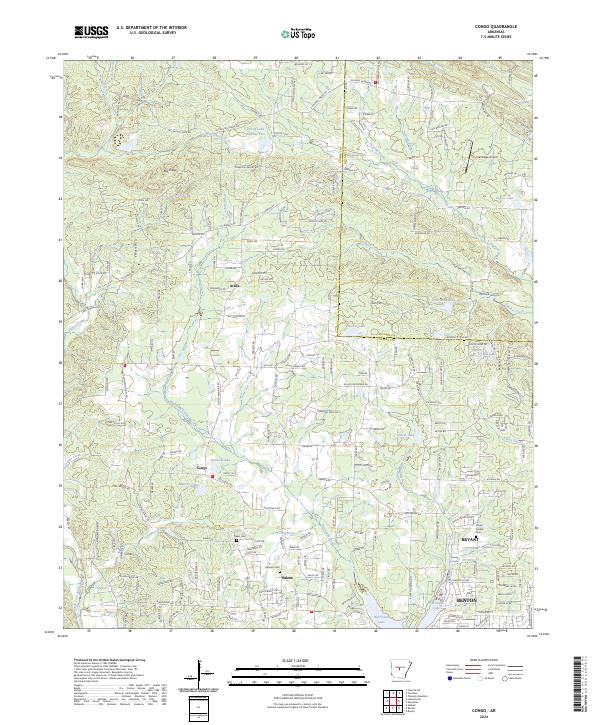 USGS Topographic Map – Congo