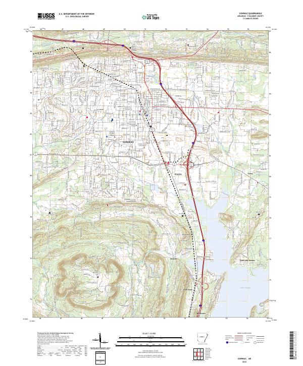 USGS Topographic Map – Conway