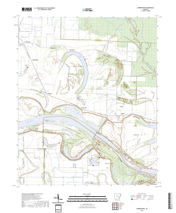 USGS Topographic Map – Cornerstone
