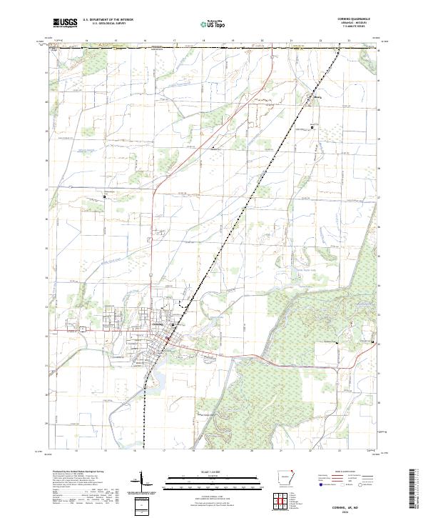 2024 Map of Corning, 2024 Print