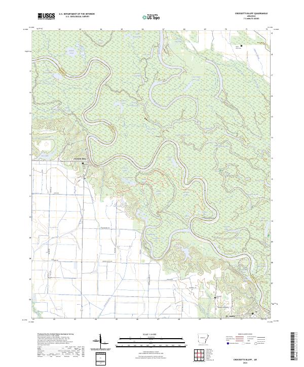 USGS Topographic Map – Crocketts Bluff