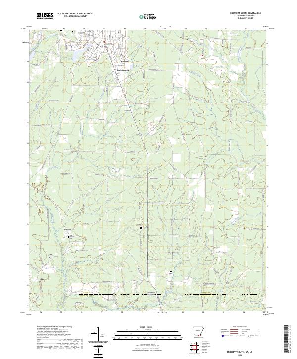 USGS Topographic Map – Crossett South
