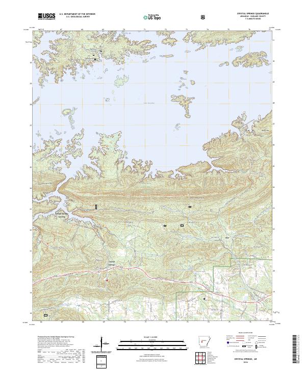 USGS Topographic Map – Crystal Springs
