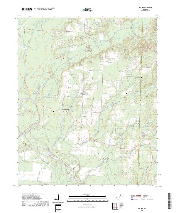USGS Topographic Map – Dalark