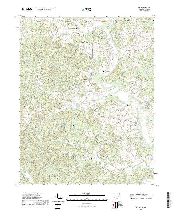 USGS Topographic Map – Dalton