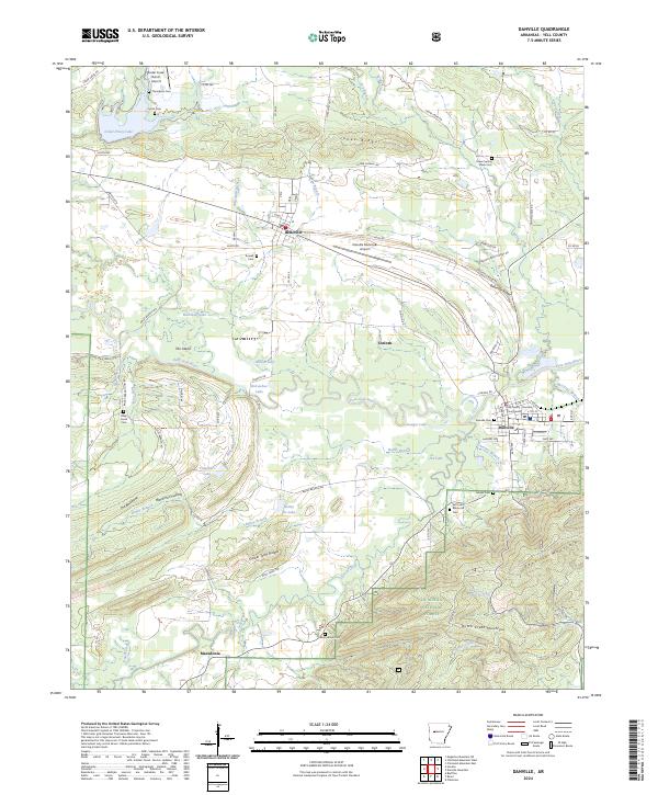 USGS Topographic Map – Danville