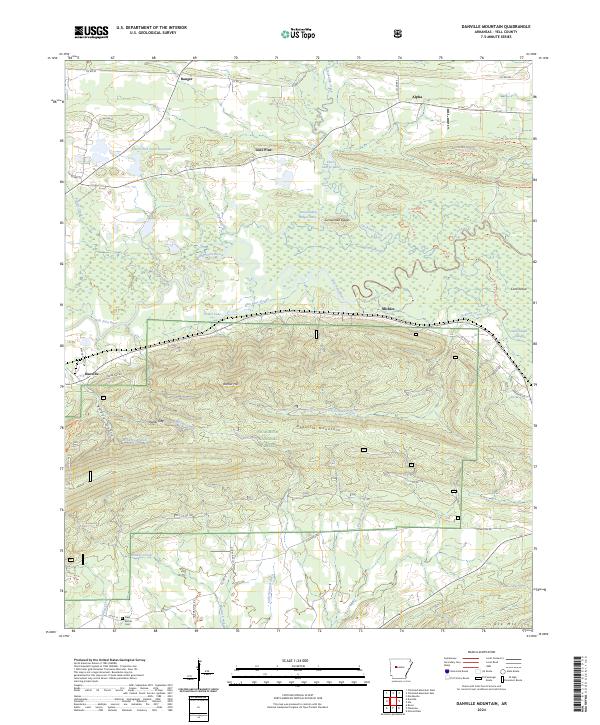 USGS Topographic Map – Danville Mountain