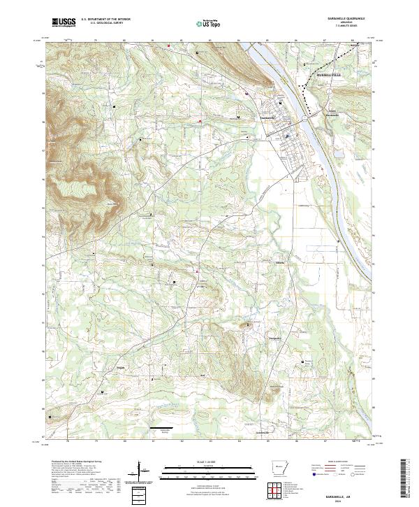 USGS Topographic Map – Dardanelle