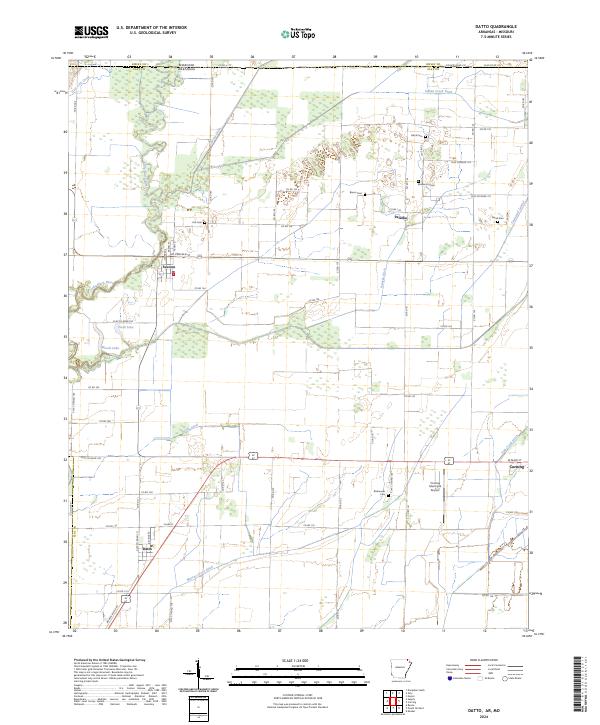 USGS Topographic Map – Datto