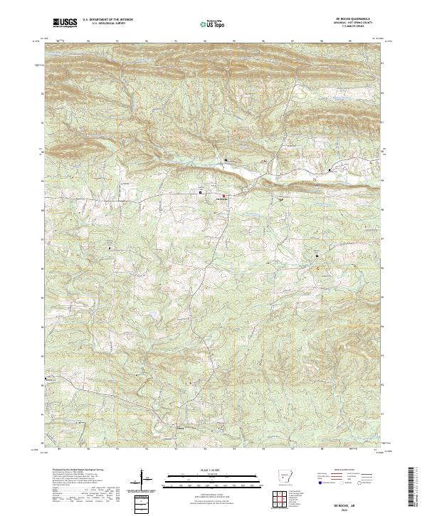 USGS Topographic Map – De Roche