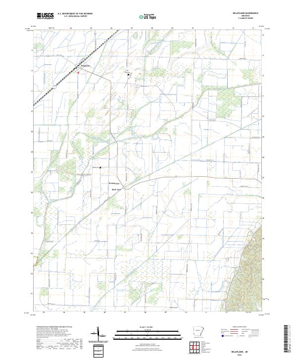 USGS Topographic Map – Delaplaine
