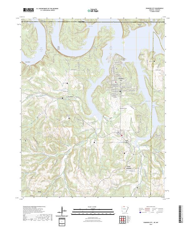 USGS Topographic Map – Diamond City
