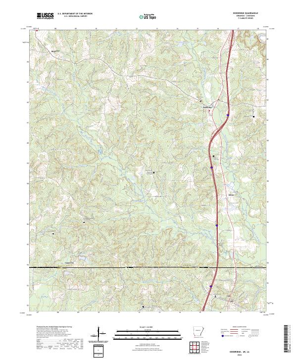 USGS Topographic Map – Doddridge