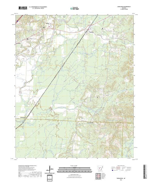USGS Topographic Map – Donaldson