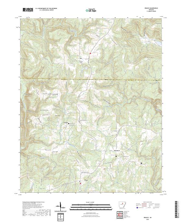 USGS Topographic Map – Drasco