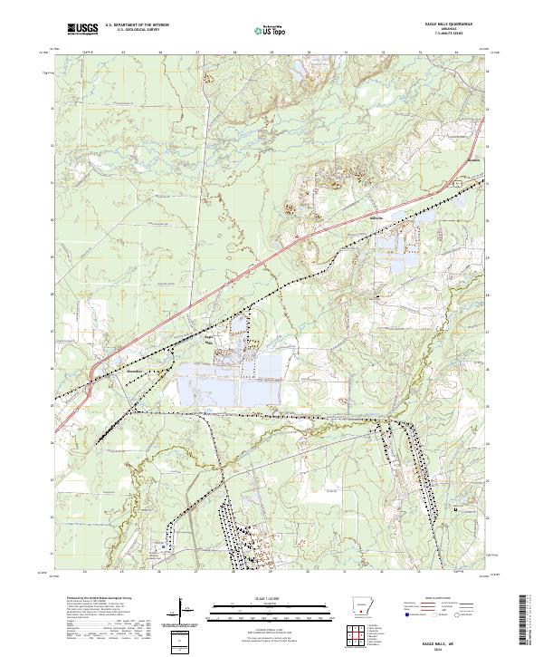 USGS Topographic Map – Eagle Mills