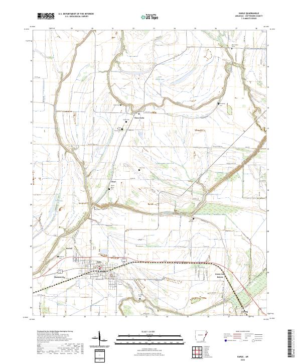 USGS Topographic Map – Earle