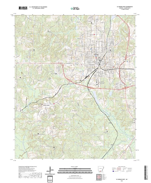 USGS Topographic Map – El Dorado West