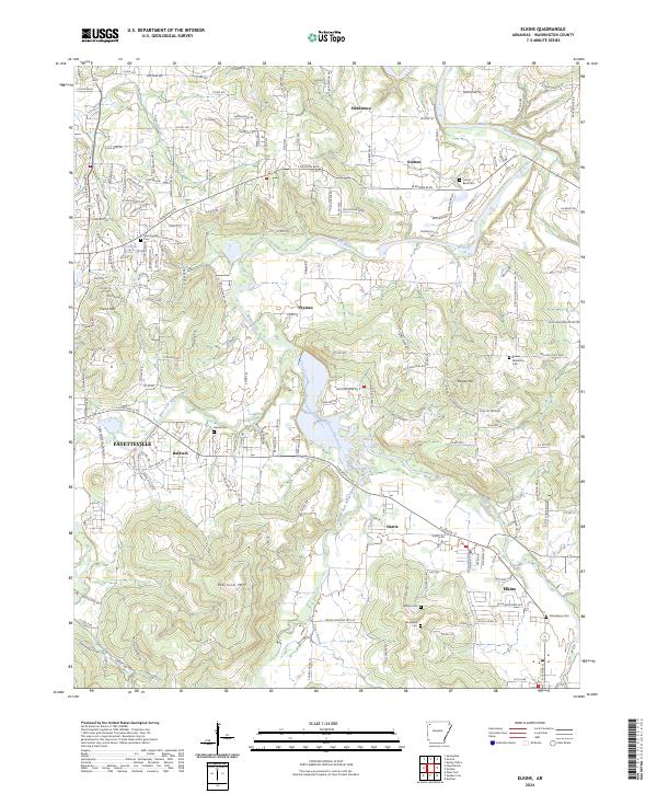 USGS Topographic Map – Elkins