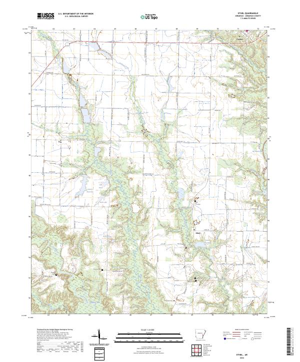 USGS Topographic Map – Ethel