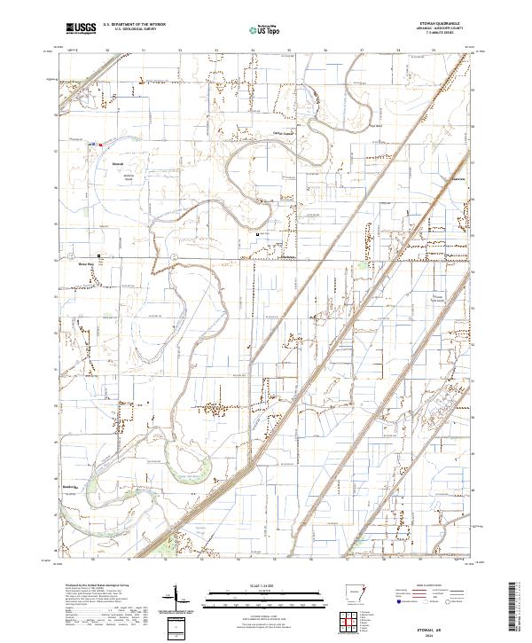 USGS Topographic Map – Etowah