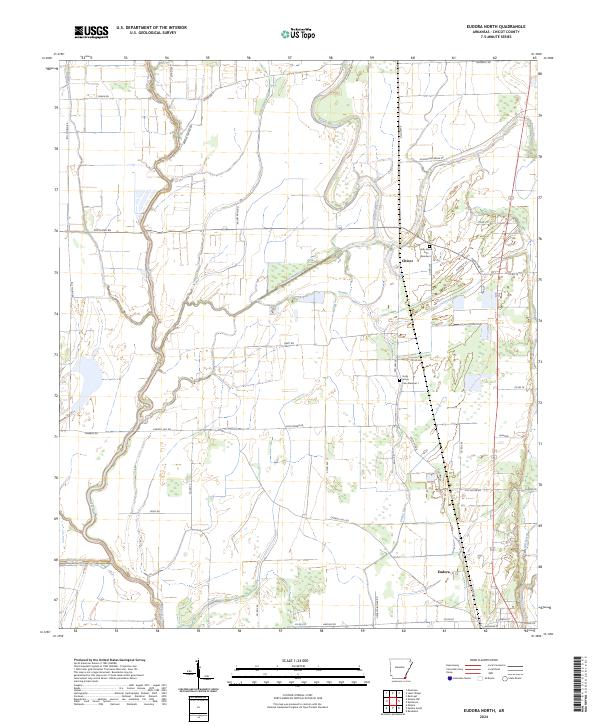 USGS Topographic Map – Eudora North