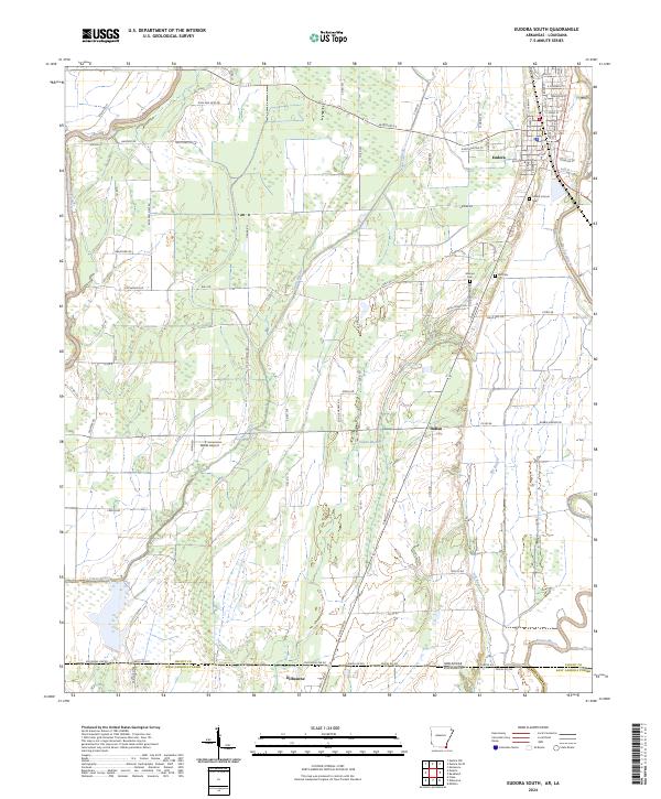 USGS Topographic Map – Eudora South