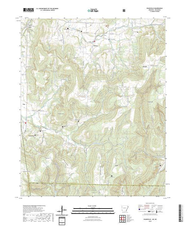 USGS Topographic Map – Evansville