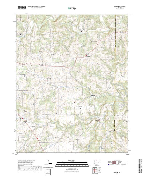 USGS Topographic Map – Everton