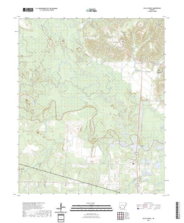 USGS Topographic Map – Falls Chapel