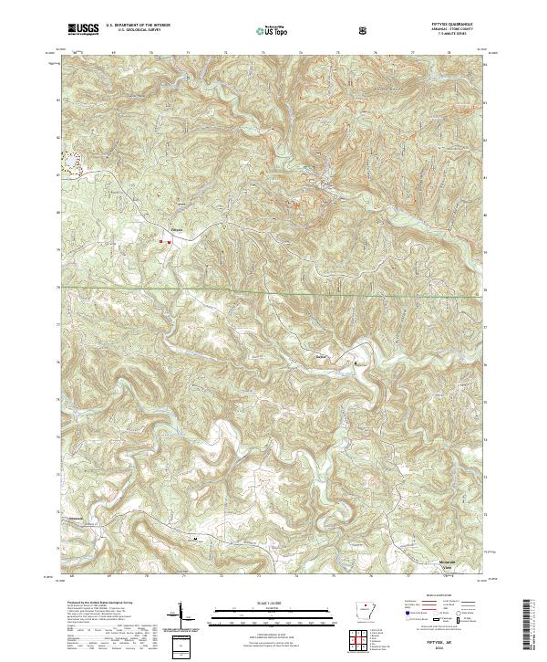 USGS Topographic Map – Fiftysix