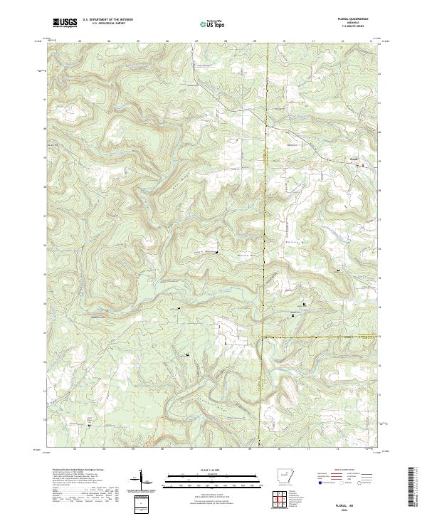 USGS Topographic Map – Floral