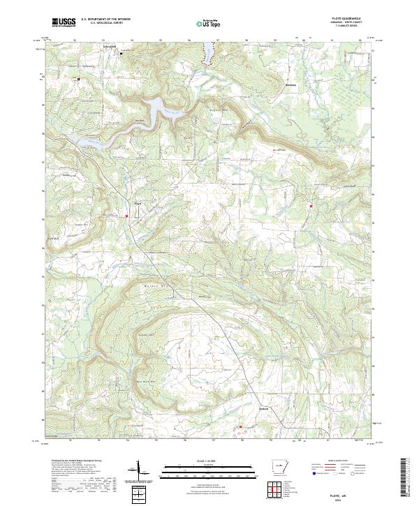 USGS Topographic Map – Floyd