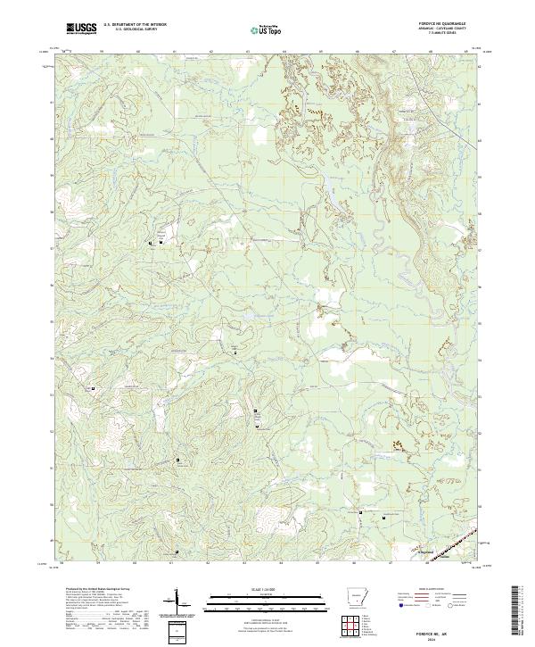 USGS Topographic Map – Fordyce NE
