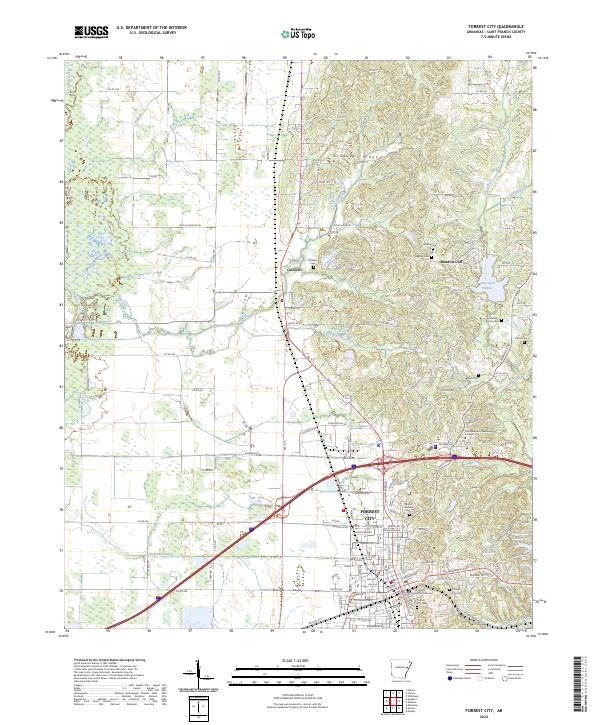 USGS Topographic Map – Forrest City