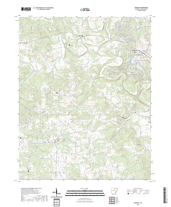 USGS Topographic Map – Franklin