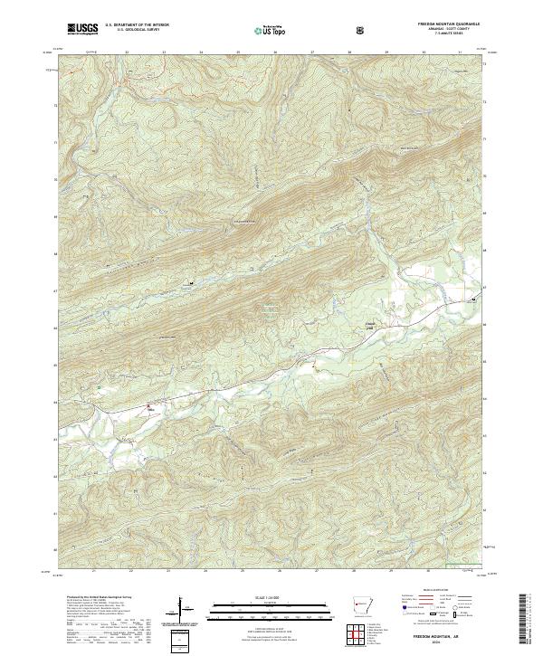 USGS Topographic Map – Freedom Mountain