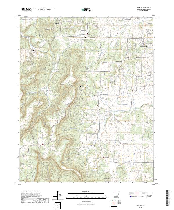 USGS Topographic Map – Gaither