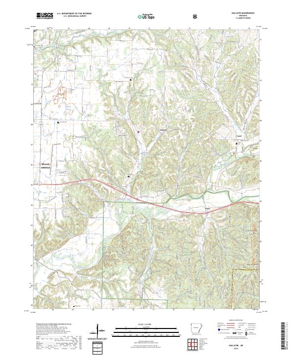 USGS Topographic Map – Gallatin