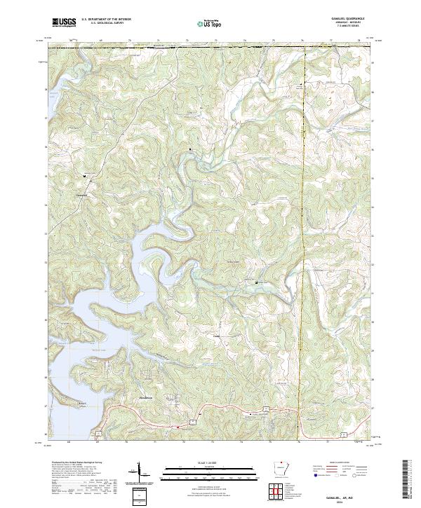 USGS Topographic Map – Gamaliel